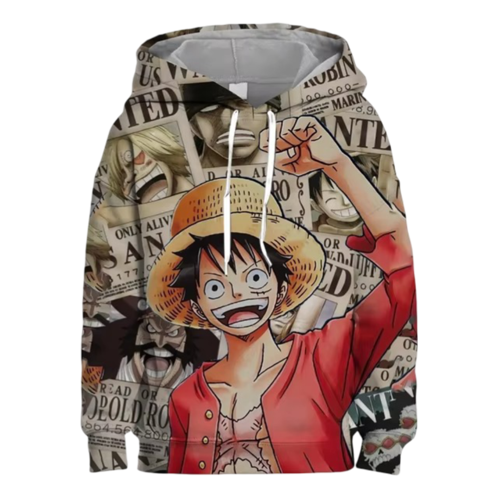One Piece Anime Monkey D. Luffy Hoodie For Men One Piece Anime Monkey D. Luffy Hoodie For Men