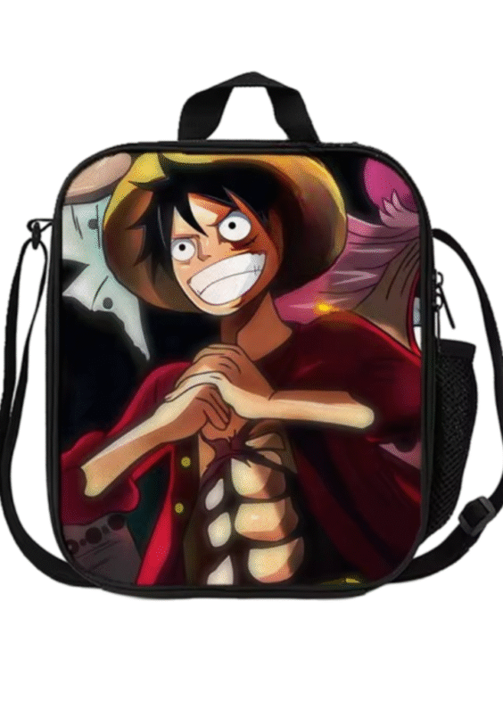 Anime One Piece Monkey D. Luffy Student Meal Bag