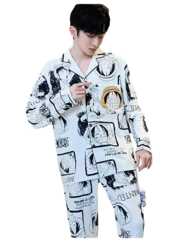 Anime One Piece Luffy Pajama Set