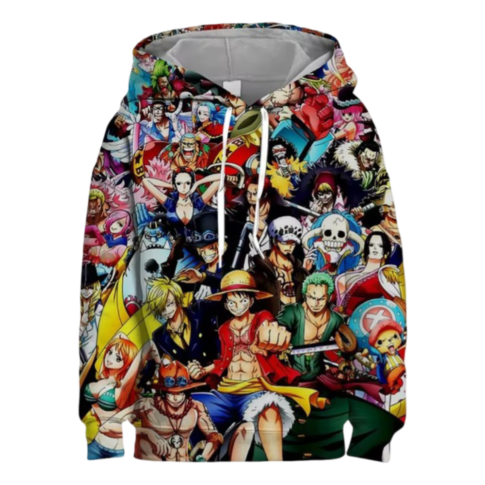 Anime One Piece Character Hoodie For Men Anime One Piece Character Hoodie For Men