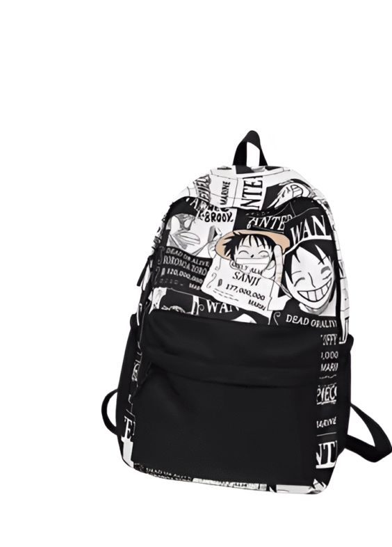 One Piece Anime Luffy Printed Student Backpack