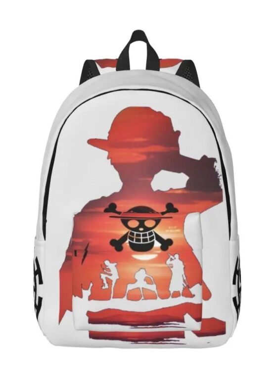 One Piece Anime Silhouette Schoolbag