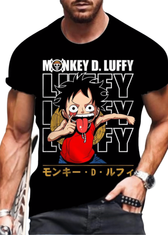 One Piece Monkey D. Luffy Anime Casual T-Shirt