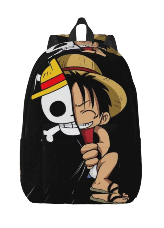 Anime One Piece Monkey D. Luffy And Flag Backpack