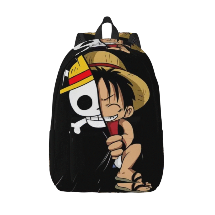 Anime One Piece Monkey D. Luffy And Flag Backpack Anime One Piece Monkey D. Luffy And Flag Backpack