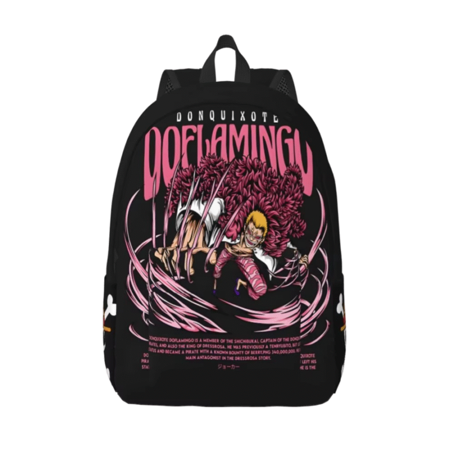 Anime One Piece Donquixote Doflamingo Backpack Anime One Piece Donquixote Doflamingo Backpack
