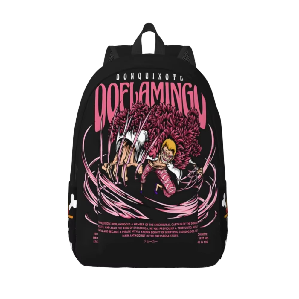 Anime One Piece Donquixote Doflamingo Backpack Anime One Piece Donquixote Doflamingo Backpack