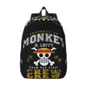 Anime One Piece Straw Hat Pirates Crew Backpack