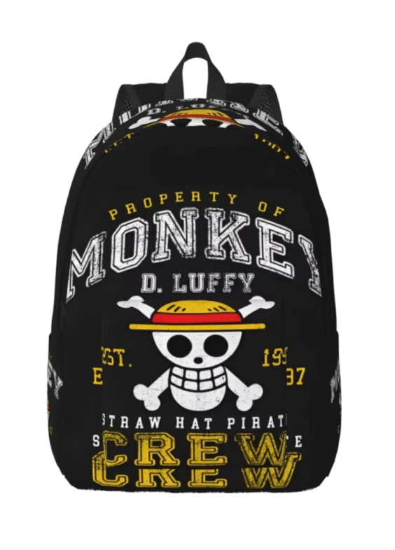 Anime One Piece Straw Hat Pirates Crew Backpack