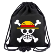 Anime One Piece Straw Hat Pirates Drawstring Bag