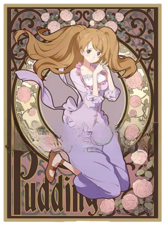 Anime One Piece Charlotte Pudding Flash Card