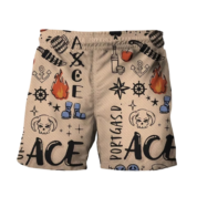 Anime One Piece Portgas D. Ace Shorts