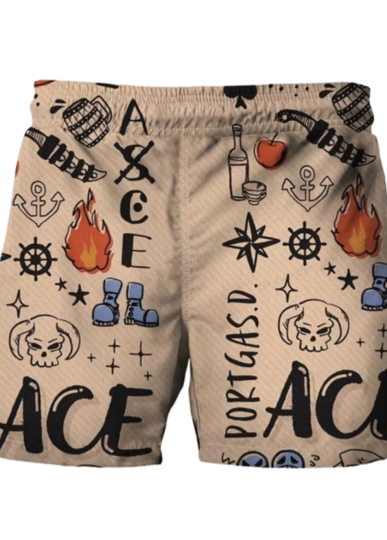 Anime One Piece Portgas D. Ace Shorts