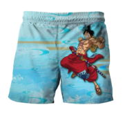Anime One Piece Monkey D. Luffy Blue Shorts