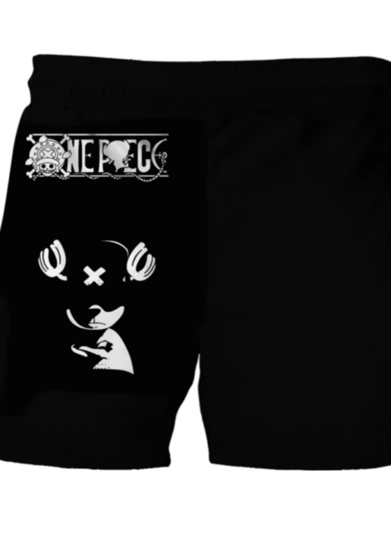 Anime One Piece Tony Tony Chopper Black Shorts