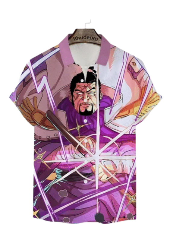 Anime One Piece Fujitora Short Sleeve Summer T-Shirt