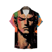 Anime One Piece Roronoa Zoro Short Sleeve Summer T-Shirt