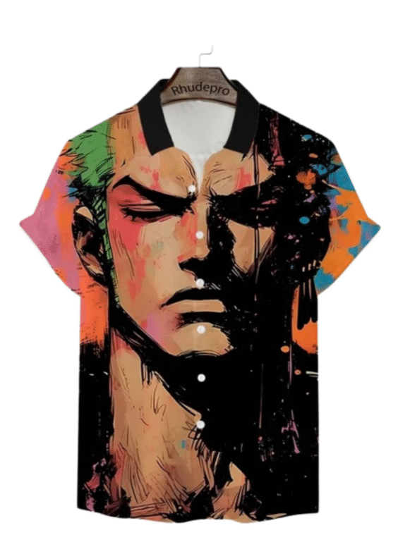 Anime One Piece Roronoa Zoro Short Sleeve Summer T-Shirt