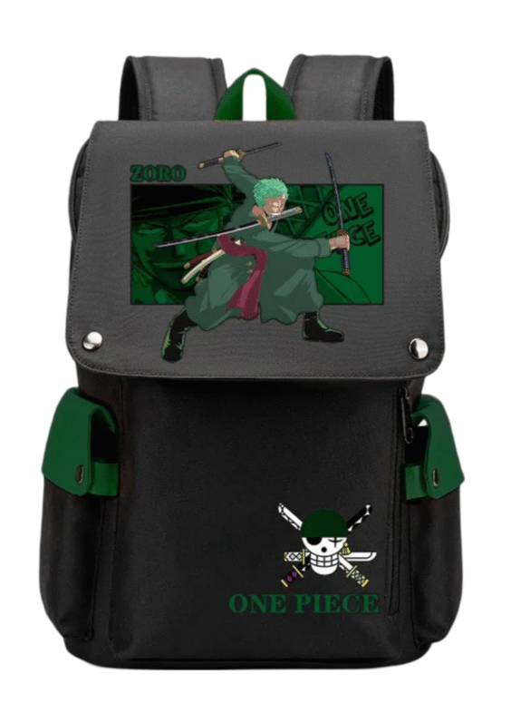 Anime One Piece Roronoa Zoro Student Backpack