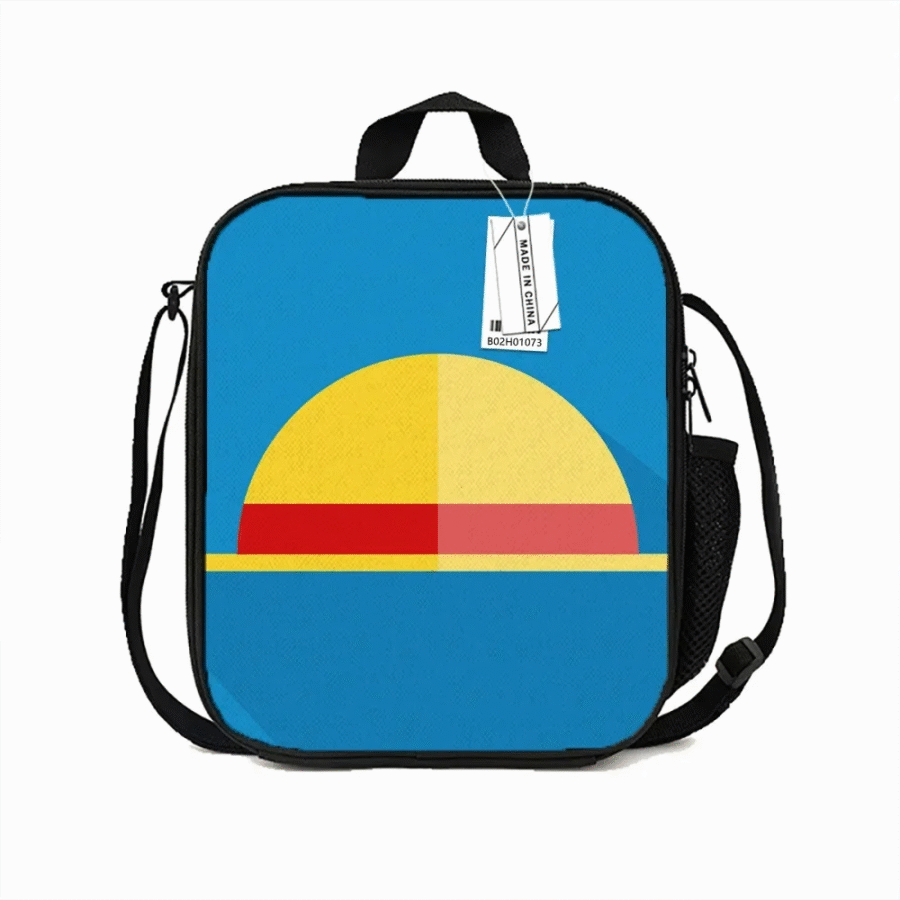 Anime One Piece Monkey D. Luffy Hat Insulated Lunch Bag Anime One Piece Monkey D. Luffy Hat Insulated Lunch Bag