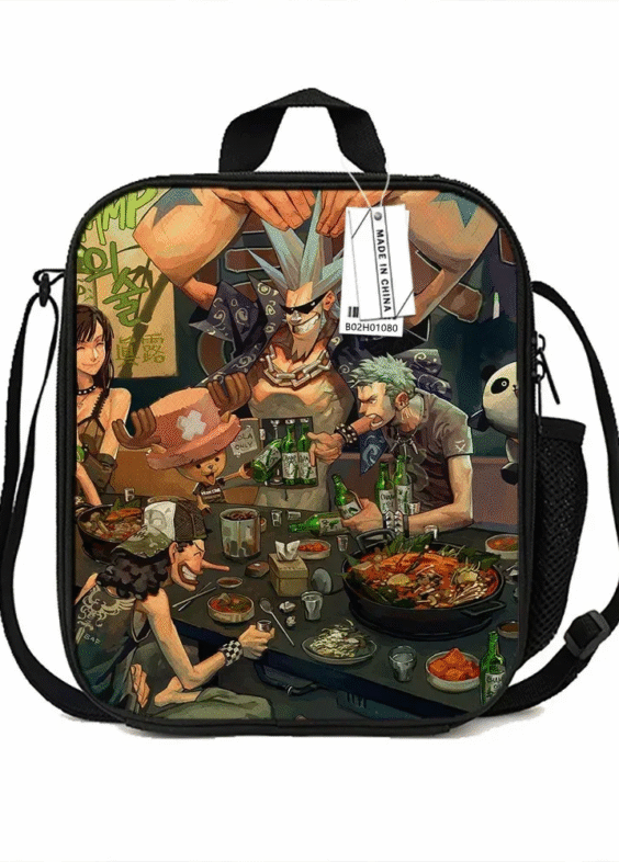 One Piece Anime Character Insulated Lunch Bag
