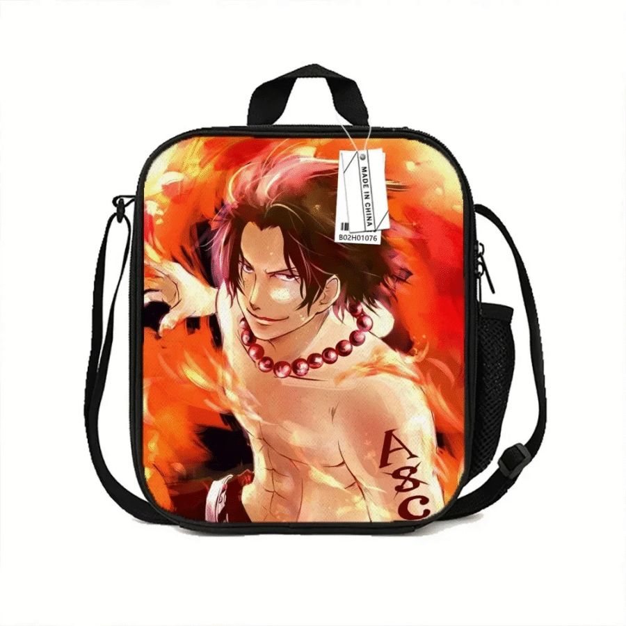 One Piece Portgas D. Ace Anime Lunch Bag One Piece Portgas D. Ace Anime Lunch Bag