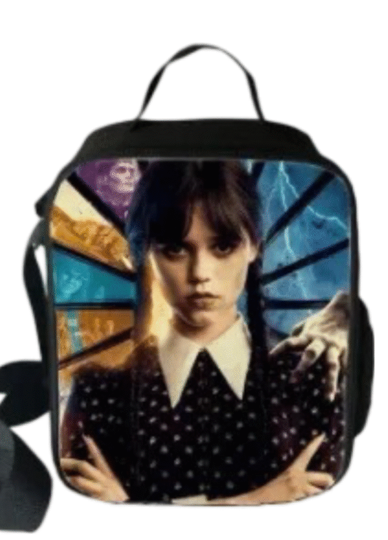 Anime Wednesday Addams Lunch Bag