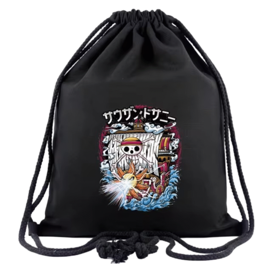 Anime One Piece Thousand Sunny Drawstring Bag Anime One Piece Thousand Sunny Drawstring Bag