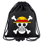 Anime One Piece Straw Hat Crew Drawstring Bag