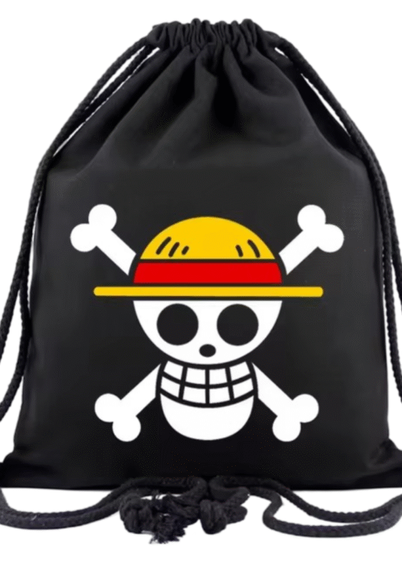 Anime One Piece Straw Hat Crew Drawstring Bag
