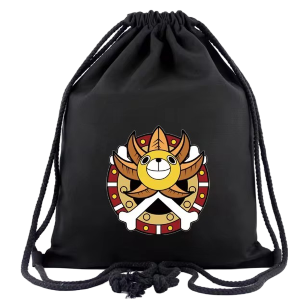 Anime One Piece Thousand Sunny Logo Drawstring Bag Anime One Piece Thousand Sunny Logo Drawstring Bag