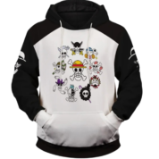 Anime One Piece Straw Hat Pirates Hoodie For Men