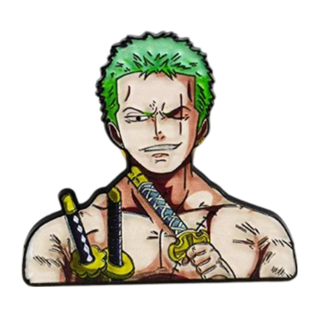 One Piece Roronoa Zoro Anime Enamel Pin One Piece Roronoa Zoro Anime Enamel Pin