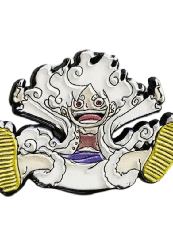 Anime One Piece Gear 5 Luffy Enamel Pin