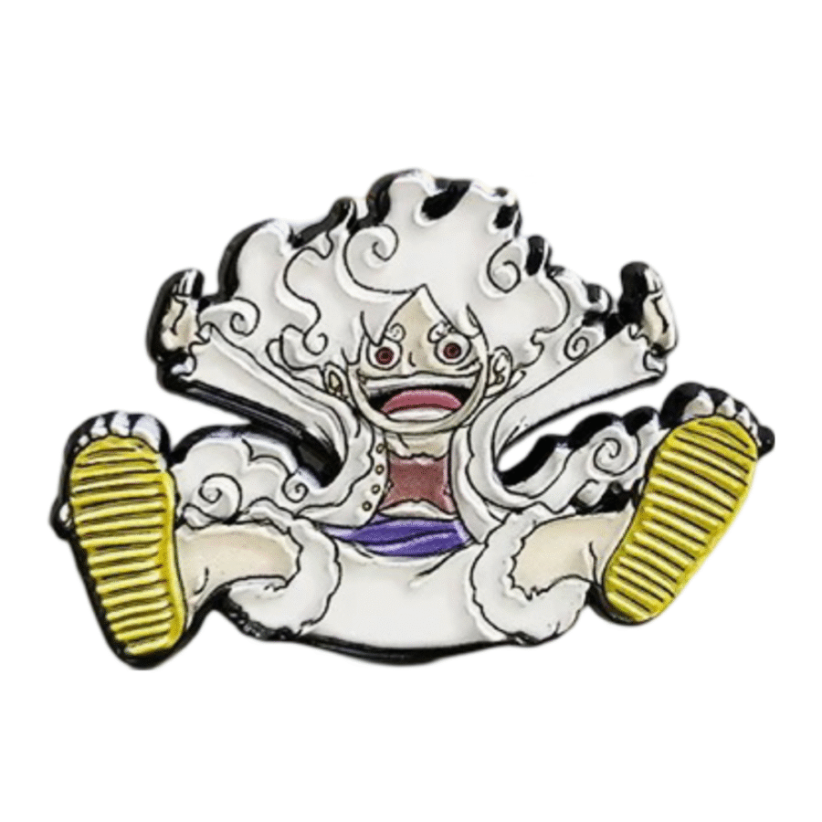 Anime One Piece Gear 5 Luffy Enamel Pin Anime One Piece Gear 5 Luffy Enamel Pin