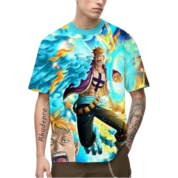 Anime One Piece Marco 3D Cosplay T-Shirt