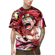 Anime One Piece Eustass Kid 3D Cosplay T-Shirt