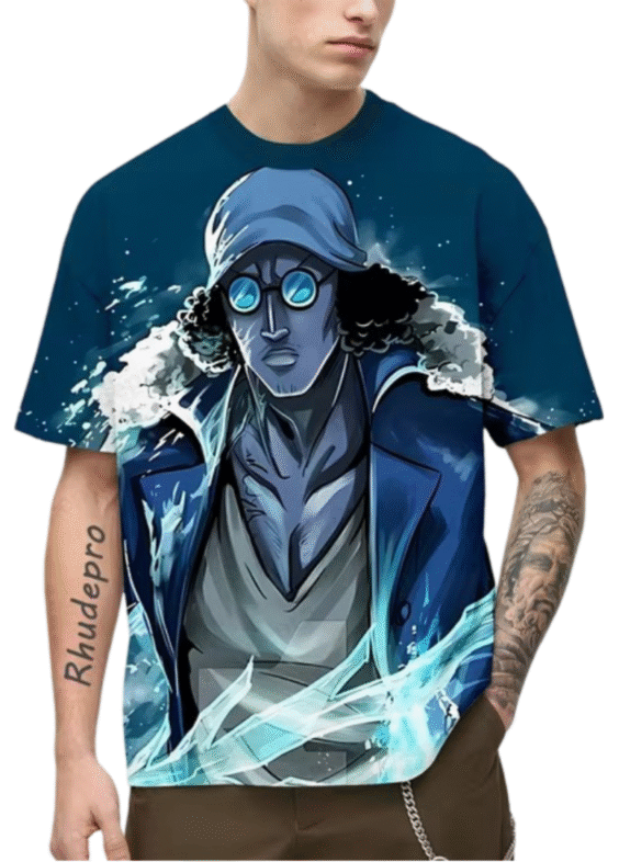Anime One Piece Kuzan T-Shirt