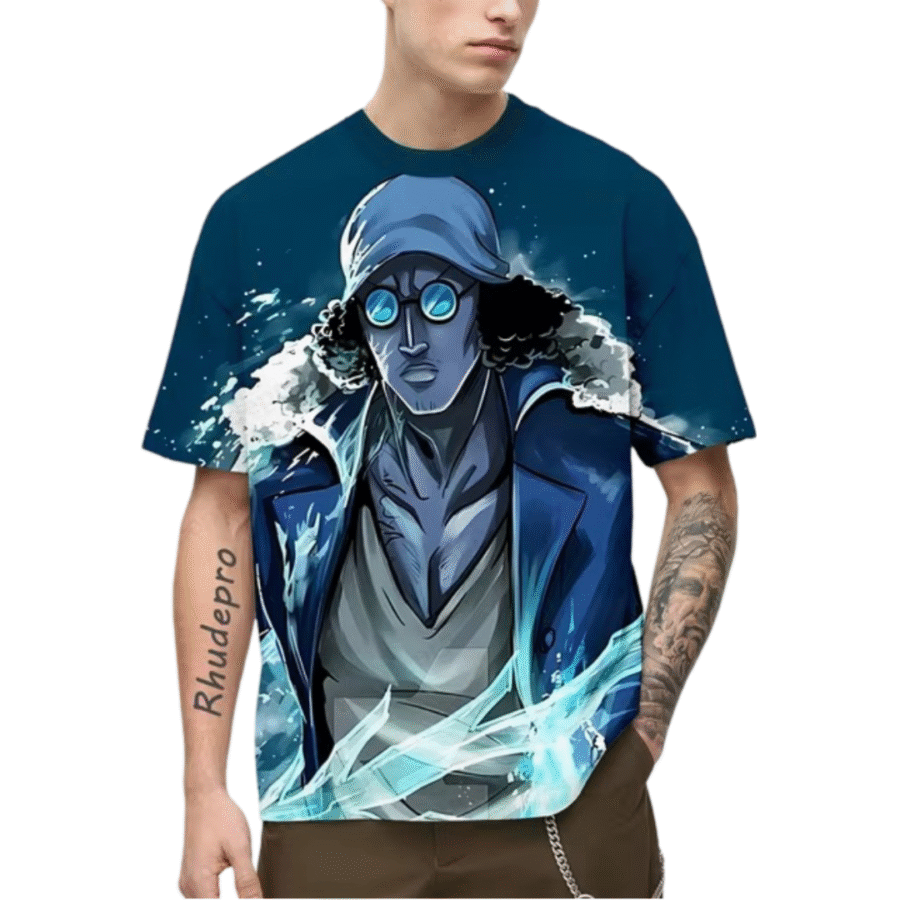 Anime One Piece Kuzan T-Shirt Anime One Piece Kuzan T-Shirt
