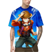 One Piece Anime Monkey D. Luffy T-Shirt For Men