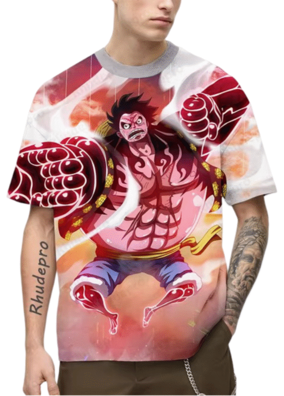 Anime One Piece Gear 4th Luffy T-Shirt
