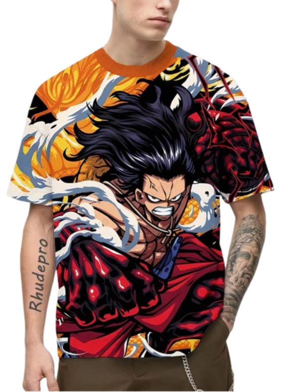 One Piece Monkey D. Luffy Anime T-Shirt For Men
