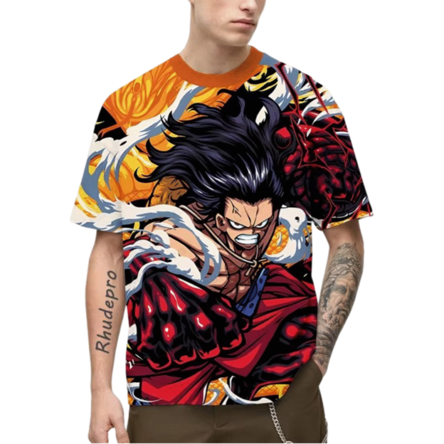 One Piece Monkey D. Luffy Anime T-Shirt For Men One Piece Monkey D. Luffy Anime T-Shirt For Men