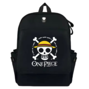Anime One Piece Metal Plate Skull Backpack