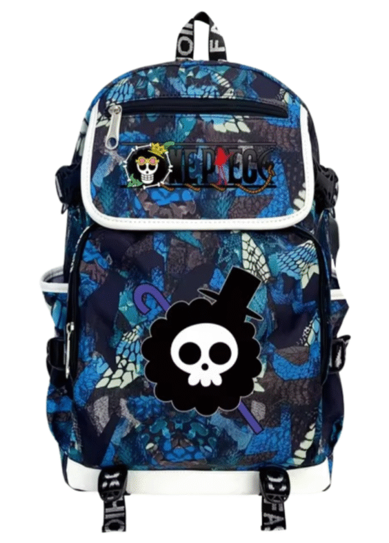 One Piece Anime Brook USB Charging Backpack