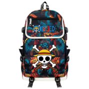 Anime One Piece Monkey D. Luffy USB Charging Backpack