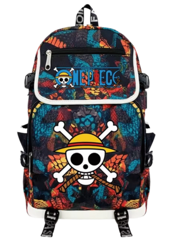 Anime One Piece Monkey D. Luffy USB Charging Backpack