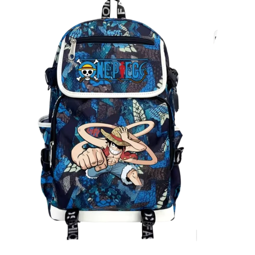 One Piece Anime Monkey D. Luffy USB Charging Backpack One Piece Anime Monkey D. Luffy USB Charging Backpack