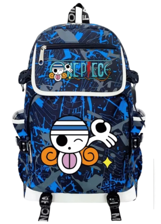 Anime One Piece Nami Symbol USB Charging Backpack