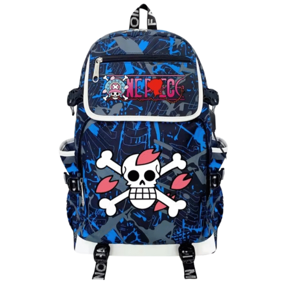 Anime One Piece Sakura Kingdom Symbol USB Charging Backpack Anime One Piece Sakura Kingdom Symbol USB Charging Backpack